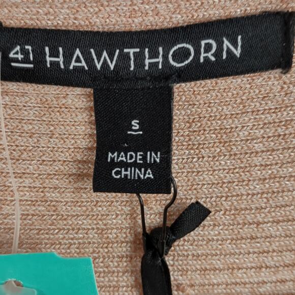 41 HAWTHORN Saya Multi Ribbed Open Cardigan Size Small - Picture 5 of 16